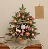 Christmas Tree Christmas Decorations Indoor Arbol De Navidad Con Luces Small Christmas Tree with Lights Warm Wooden Base for Christmas Decor Home