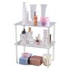 2 Pack Acrylic Cabinet Organizer Shelf Risers Kitchen Counter Shelves Organizer for Dishes Spices Soda Cans and Bottles