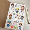 8pcs Different Career Cute Cartoon Character Puzzle Graffiti Stickers  For Laptop Notebook Phone Thermos Diy Stickers Toys Gift