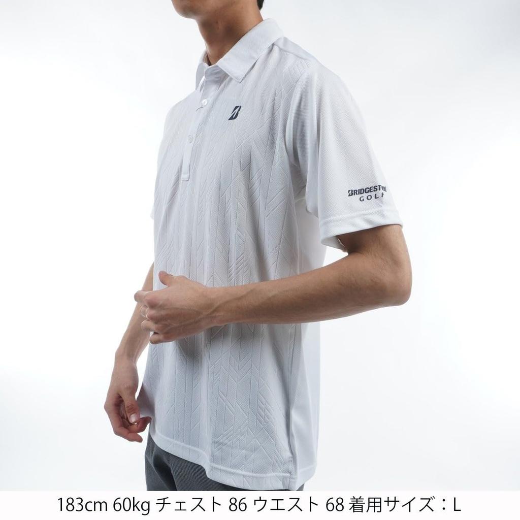 [Bridgestone Golf] Golf Shirt, Short Sleeve Shirt 3GA01A, Men's, WH