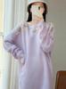 2026 Autumn/Winter Women's Embroidered Floral Wool One-Shoulder Sweater Top