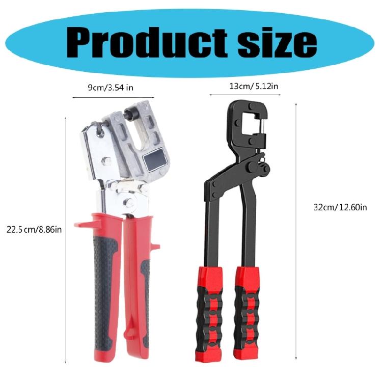 Multifunctional Metal Bolt Crimping Pliers Punch Lock Tool for Professional Drywalls and Plasterboard Craft Projects