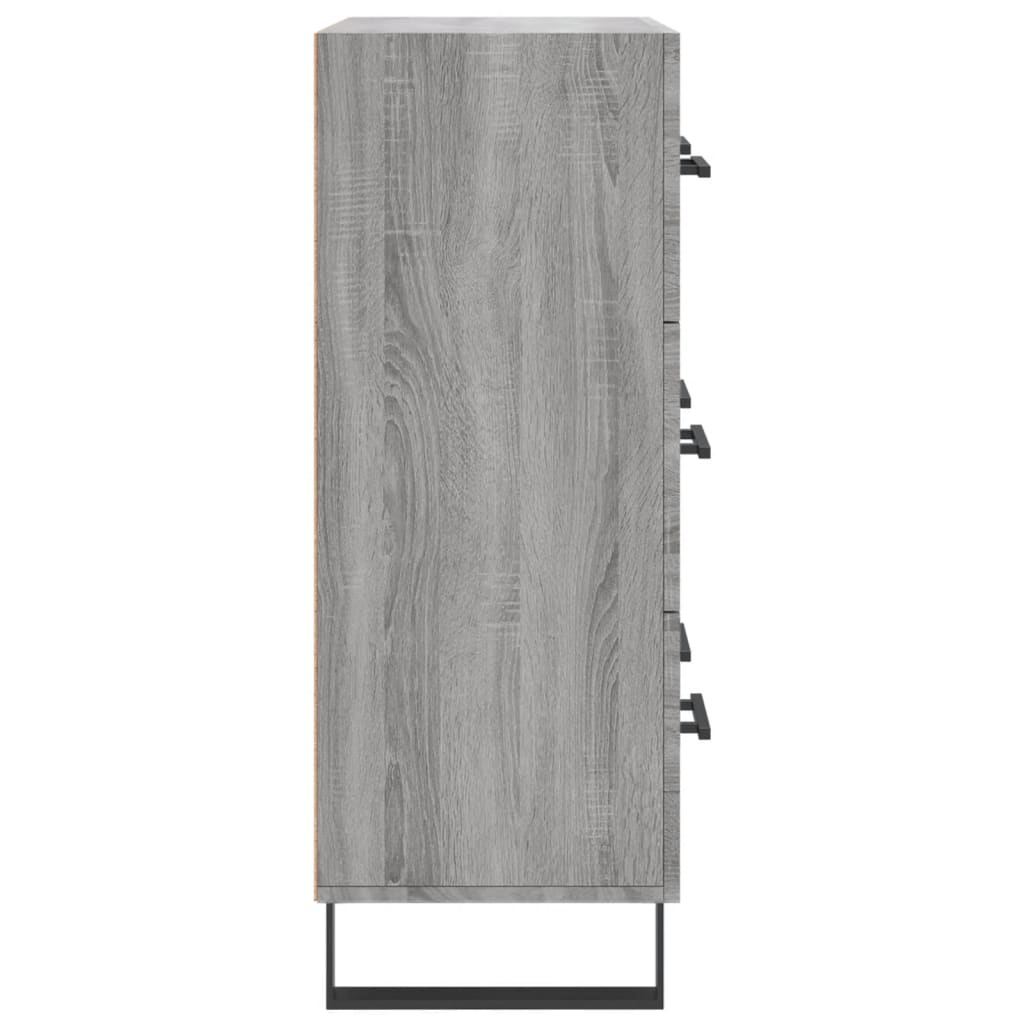 Vidaxl Cabinet, Sonoma Grey Oak, 69.5X34X90Cm, Wood-Based Material