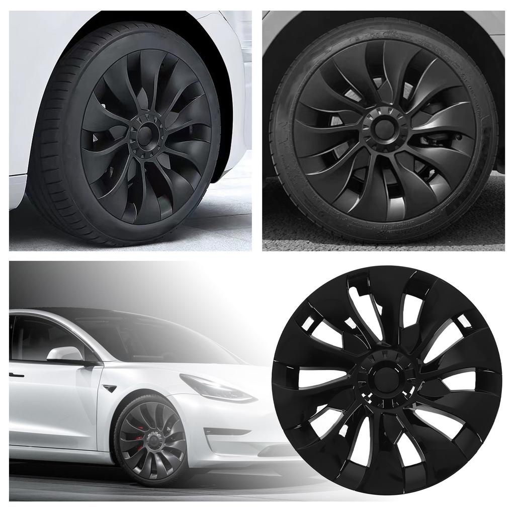 4pcs 18in Wheel Hub Cover Symmetrical Wrap Hub or T Replacement for 2017 to 2023