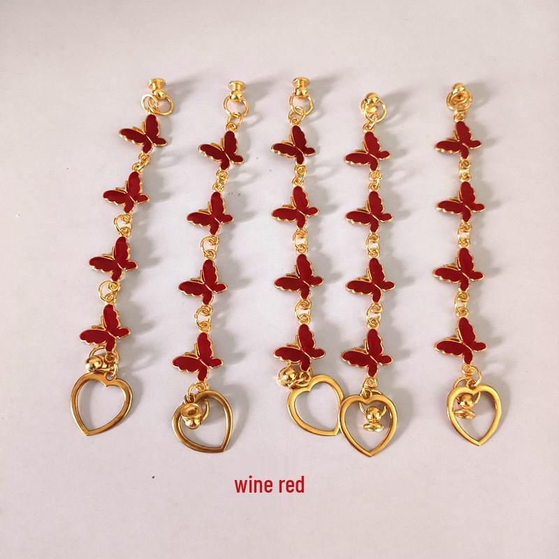 

Чехол для телефона с бабочкой, противоударной защитой, противоскользящей цепочкой и брелоком-шнурком на запястье