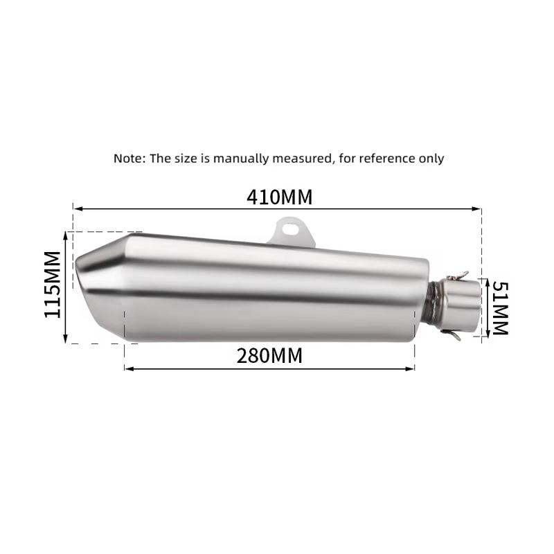 Slip On Motorcycle Exhaust Pipe Exhaust Muffler Stainless Steel High Quality for ZX4R Cb1000r Xmax Aerox SV650 Universal 51MM