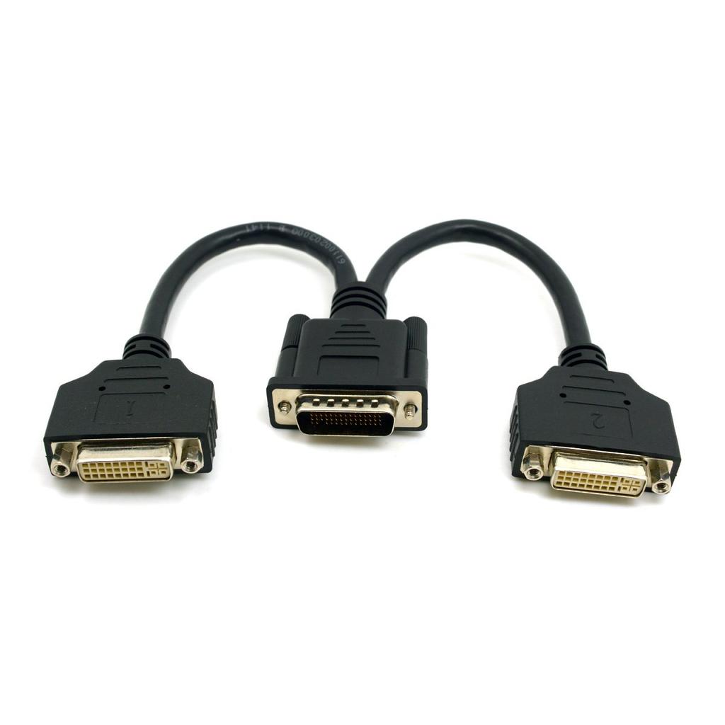 CY Male To Dual DVI Female Splitter Extension Cable for Graphics Cards Monitors DMS-59 24+5 &