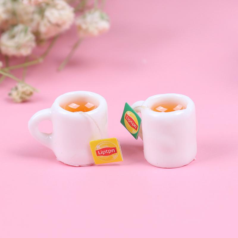 1Pc 1:12 Resin Dollhouse Mini Tea Cup Miniature Dollhouse Accessories Cups Toy