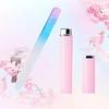 1PC Colored Crystal Glass Nail File Professional Polished Sandblasted Glass Nail File Available On Both Sides Manicure Tools
