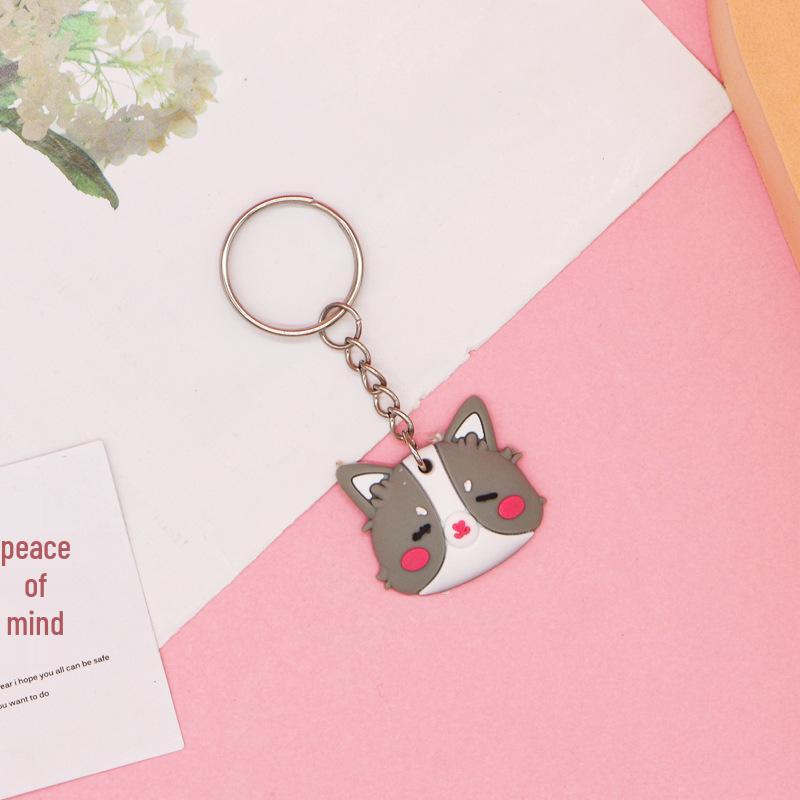 Cartoon Silicone Keychain Keyring - Soft PVC Rubber Key Hanger