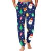 Men's Christmas Print Sleep Pants for Fall and Winter Comfort Wear