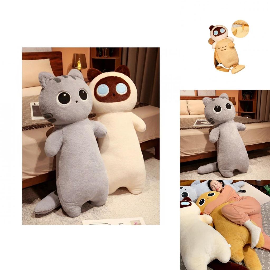 Purr-fect Soft Cat Plush Pillow Toy Decoration Gift For Kids Bedroom Sofa