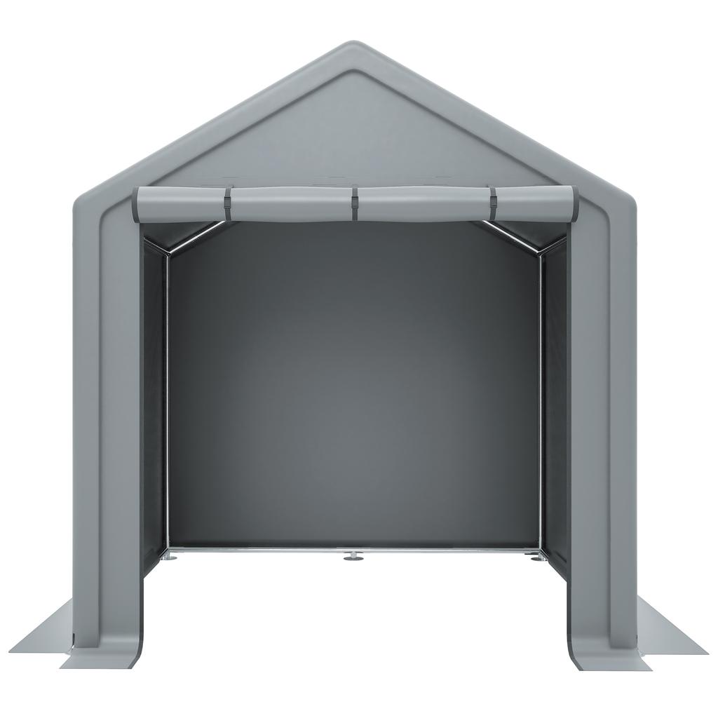 Tool Shed 190x170x200cm, Bicycle Garage, Tool Shed, Garage Tent, Garden House Storage Tent Bicycle Shed Tool Tent Storage Garage, Dark Grey