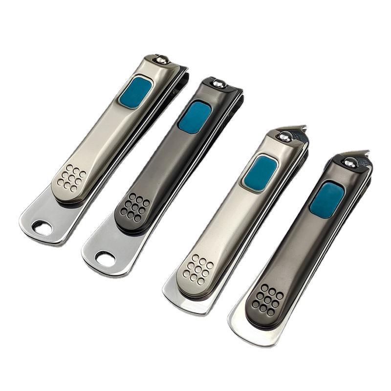 Stainless Steel Anti-Splash Nail Clipper Set with Sharp Tips - Manicure Tools, Gift-Ready, In Stock