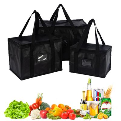 Isolierte Kühltaschen (16/28/50 l) für Pizza-Lieferungen, wiederverwendbare Einkaufstaschen, Warmhaltetaschen