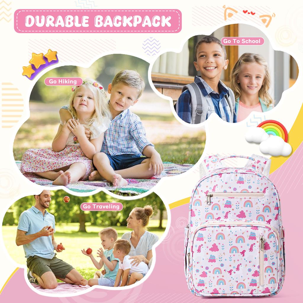 Kids Backpack For Boys&Girls Bookbags Preschool Backpack Toddler Daycare School Bag Elementary Kindergarten Lightweight
