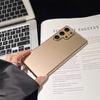 Minimalist Glossy Electroplated Icy Glass Mobile Phone Case for SamSung Galaxy S26 Ultra S25 S24 Full Camera Lens Protect Cover