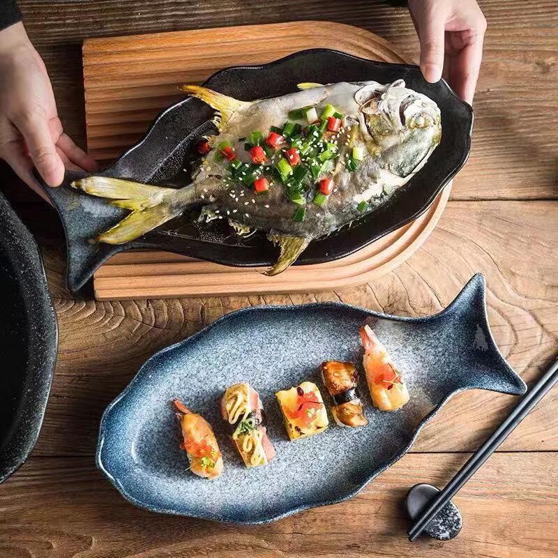 ZISIZ Ceramic Fish Plate
