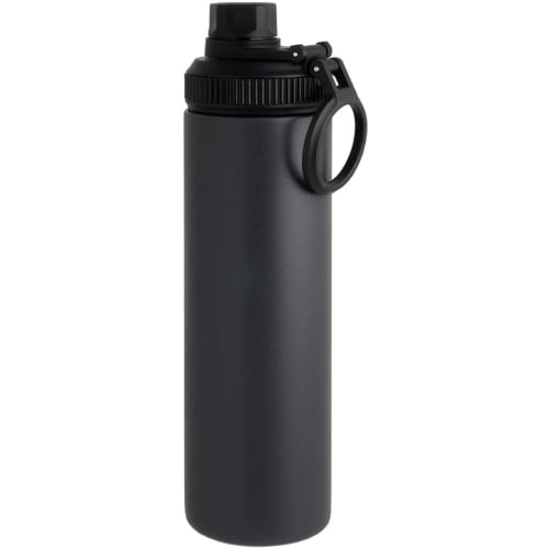 

Living WELF Slim Bottle Jug, 650ml, Black, Insulated, Non-Slip, Even with Wet Hands, 411330