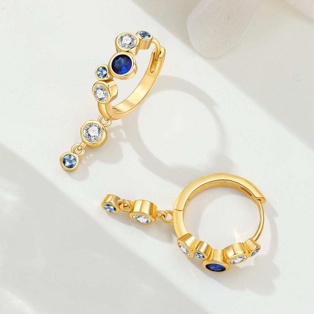 Simple Heart Cross Earrings For Women Fashionable Gold Elegant Jewelry Gift