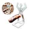 Hot Dog Grill Rack Portable Stainless Steel Sausage Cooker BBQ Tool for Camping Hiking Picnic Grilling