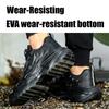 Labor Protection Shoes, Male Anti-smashing and Anti-piercing Safety Shoes, Steel Wire Rotating Buckle, Untied Shoelace, Cool Protection