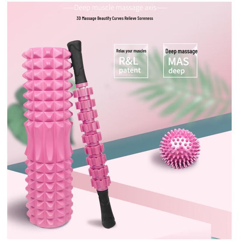 MOTION PARTNER Crescent Yoga Roller & Massage Set