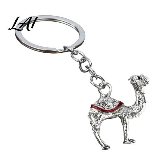 Portable Camel Charm Alloy Keychain for Backpack Animal Shaped Metal Key Ring Keyring Pendant Handbags Backpack Decorative Accessories Pendant