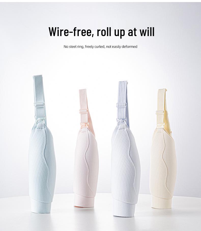 10A Antibacterial Camellia Wireless Nursing Bra - Front Open, Big Bust Minimizer for Pregnancy & Postpartum