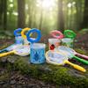 3Pcs Outdoor Exploration Children's Insect Observation Box Tadpole Insect Collection Box Clip Catching Butterfly Feeding Box