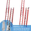 Extension Ladder Pulley Kit 40Ft Telescopic Ladder Rope and Pulley Kit AC30-2 Extension Ladder Rope Replacement for Pulley