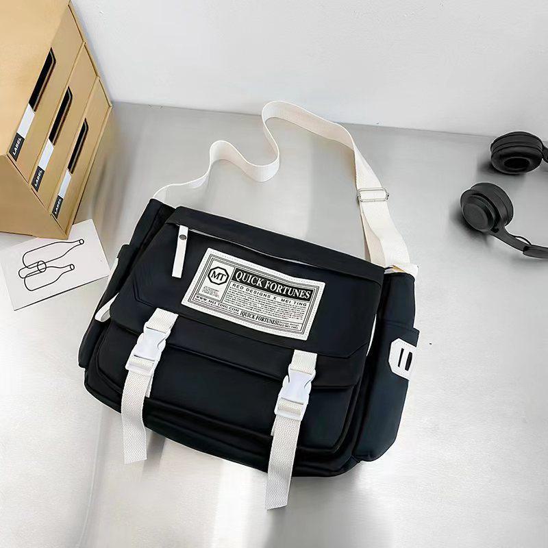 Unisex Forest-Style Shoulder Bag: Trendy, Spacious Backpack & Messenger Bag for Students