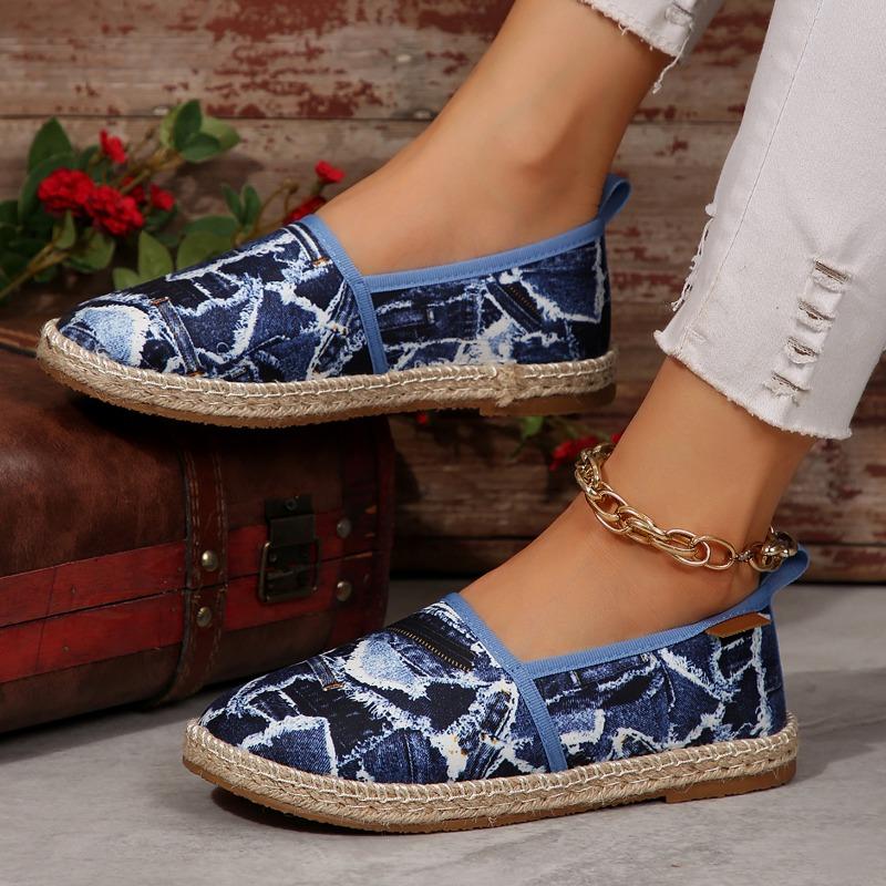 Fashion 2024 New Summer Ladies Loafers Mesh Breathable Luxury Brand Fisherman Shoes Plaid Hand Woven Straw Casual Shoes Ladies Zapatos
