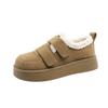 Autumn and Winter Cotton Shoes Female Thick Bottom Warm Snow Boots Casual Velcro Short Bokken Shoes Fur Shoes