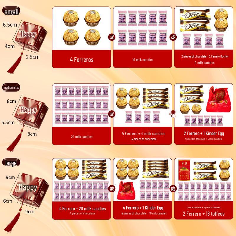 2025 New Style Wedding Candy Box - Elegant Favor and Packaging for Sweets