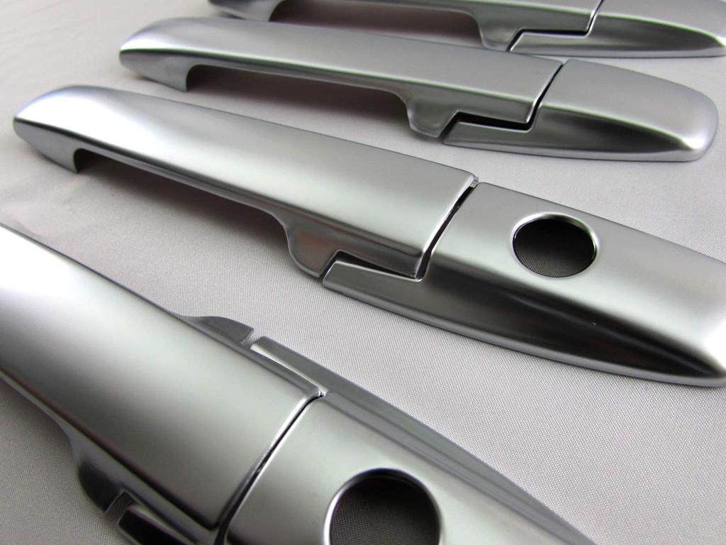 BRIGHTZ Custom Door Handle Satin Silver Fits BOX 31124 N-BOX JF1/JF2 Covers, [DHC-NOBU-325], JF, F1, F2, 1/2 N-BOX Custom, NBOX, N-BOX Custom, Custom,