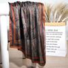Silk-Feel 90x90 Women's Korean Style Spring/Summer Versatile Printed Square Scarf
