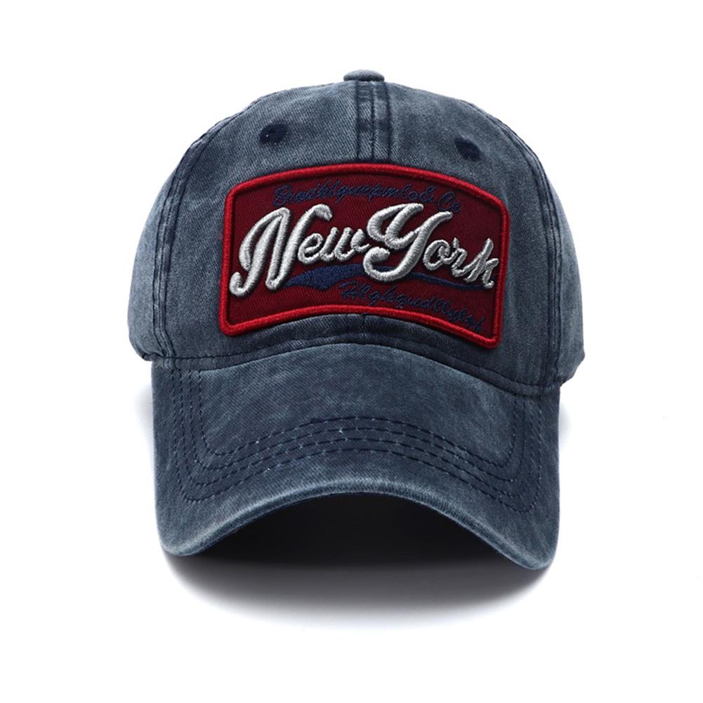 Snapback Adjustable Stitching Embroidered York New Brand Latest Fresh Neutral Gender Women Men For Cap Baseball Cotton Washed Vintage School Old