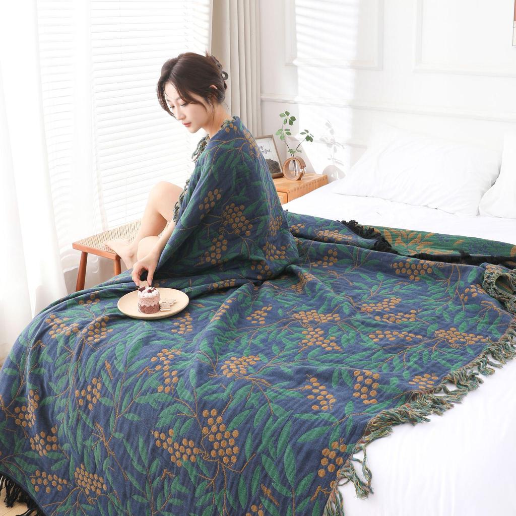 All-Cotton Multi-layer Gauze Blanket Quilt for Summer