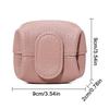 Solid-Color Mini Coin Storage Purse Leather Change Purse For Women Buckle Key Earphone Storage Bag For Outgoing Shopping