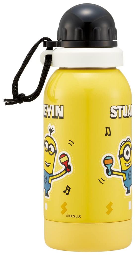 Skater Water Bottle Single Layer Stainless Steel Bottle 580ml Room Temperature Healthy Drink Minions SSSC6-A