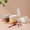 Plastic Sealed Seasoning Tank Japanese Style Condiment Storage Container Seasoning Box  Kitchen