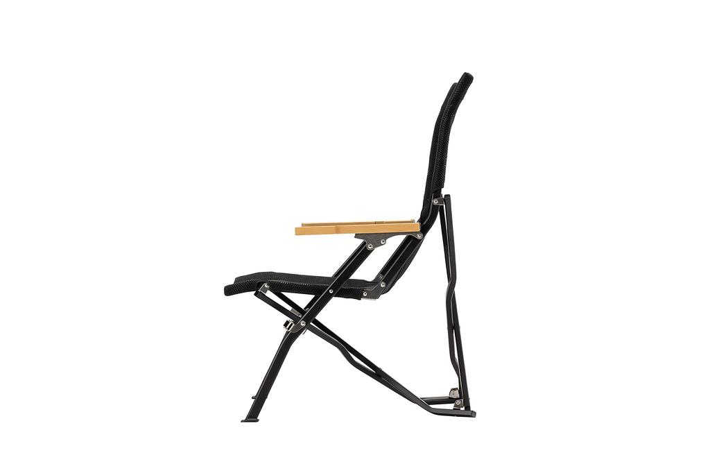 Snow Peak Mesh Low Chair 30 Rich Black LV-110M-RB