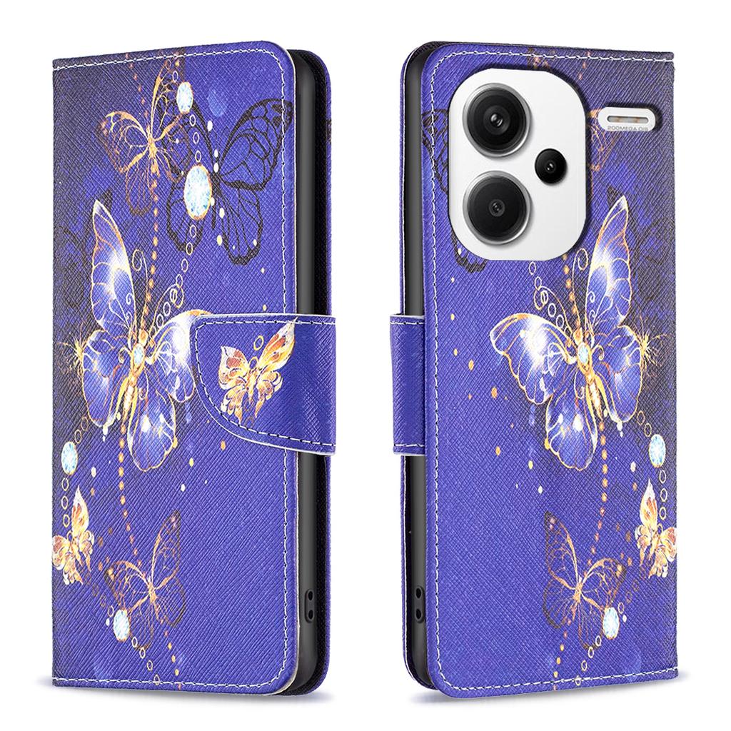 For Xiaomi Redmi Note 13 Pro+ 5G Case Wallet Leather Cover Pattern Printing