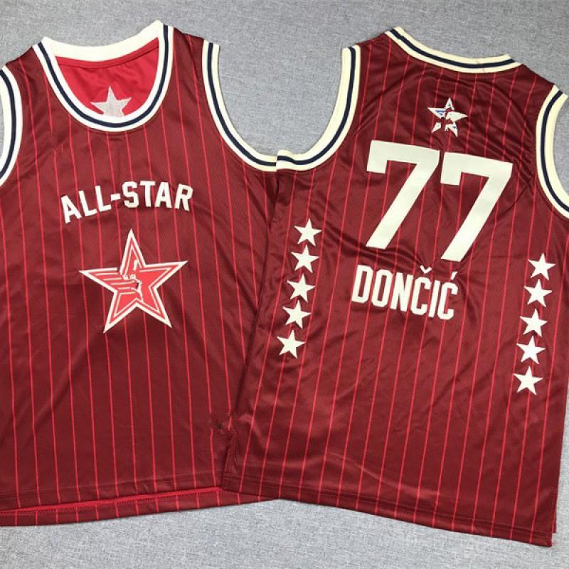 Kids Basketball Jersey All-Star Team Uniform Sleeveless James Curry Antetokounmpo Doncic Jordan Boys Girls Sportswear