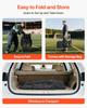 Portable Folding Bench, 4 Seat Foldable Soccer Bench with Side Pockets and Carrying Bag, Lightweight Sideline Seating with Back Rest for Football,