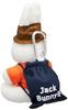 Jack Bunny Unisex Ball Pouch, Rabbit Ball Holder (Ball and Tee Not Included) / 262-2284054 030_White FR