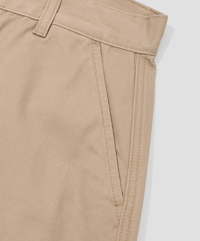 AGOD Snap Button Curved Pants [Beige]
