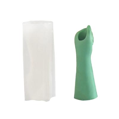 Hand Shape Silicone Flower  Mold Concrete Tick Silicone Candle Holder Mold Succulent Planter Cement Clay Mold