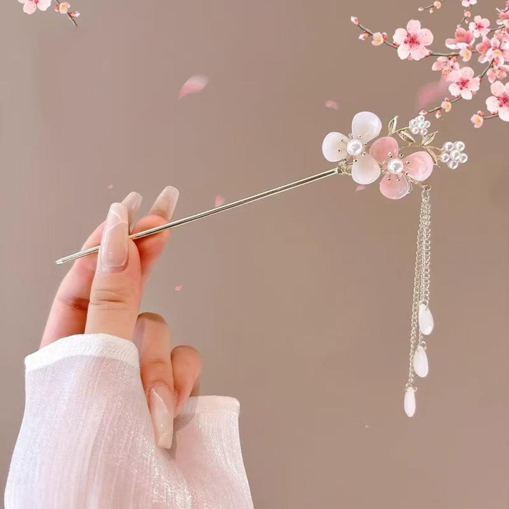 1pc Romantic Chinese Style Hair Accessory Alloy Jewelry Women's Hair Needle Suitable for Daily Wear Gifts Girls Fashion Hairpin